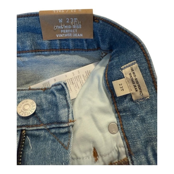Madewell MID-RISE PERFECT VINTAGE JEAN Style NF707 Size 23T NEW Hemp - Picture 4 of 11